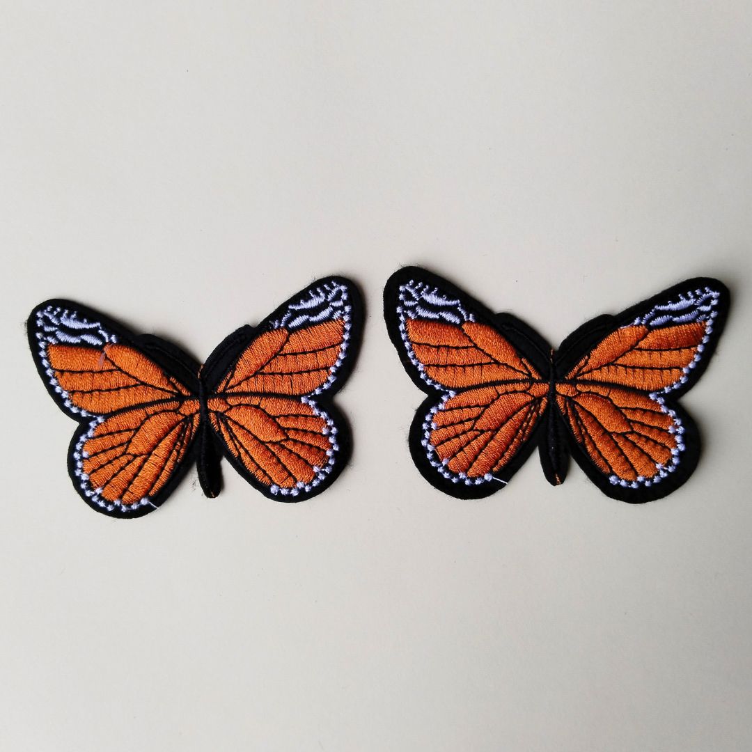 Orange Monarch Butterfly Patch | 1 Piece