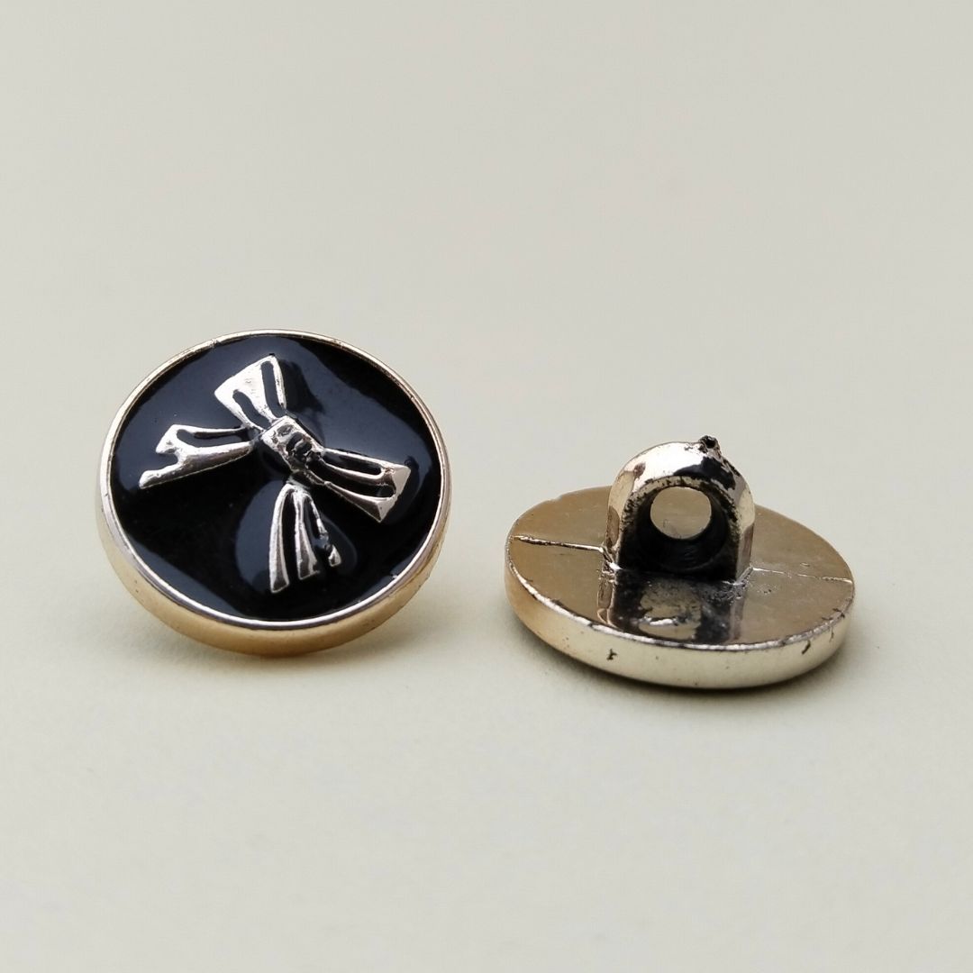 Chic Bow Shank Button | 15 Pieces
