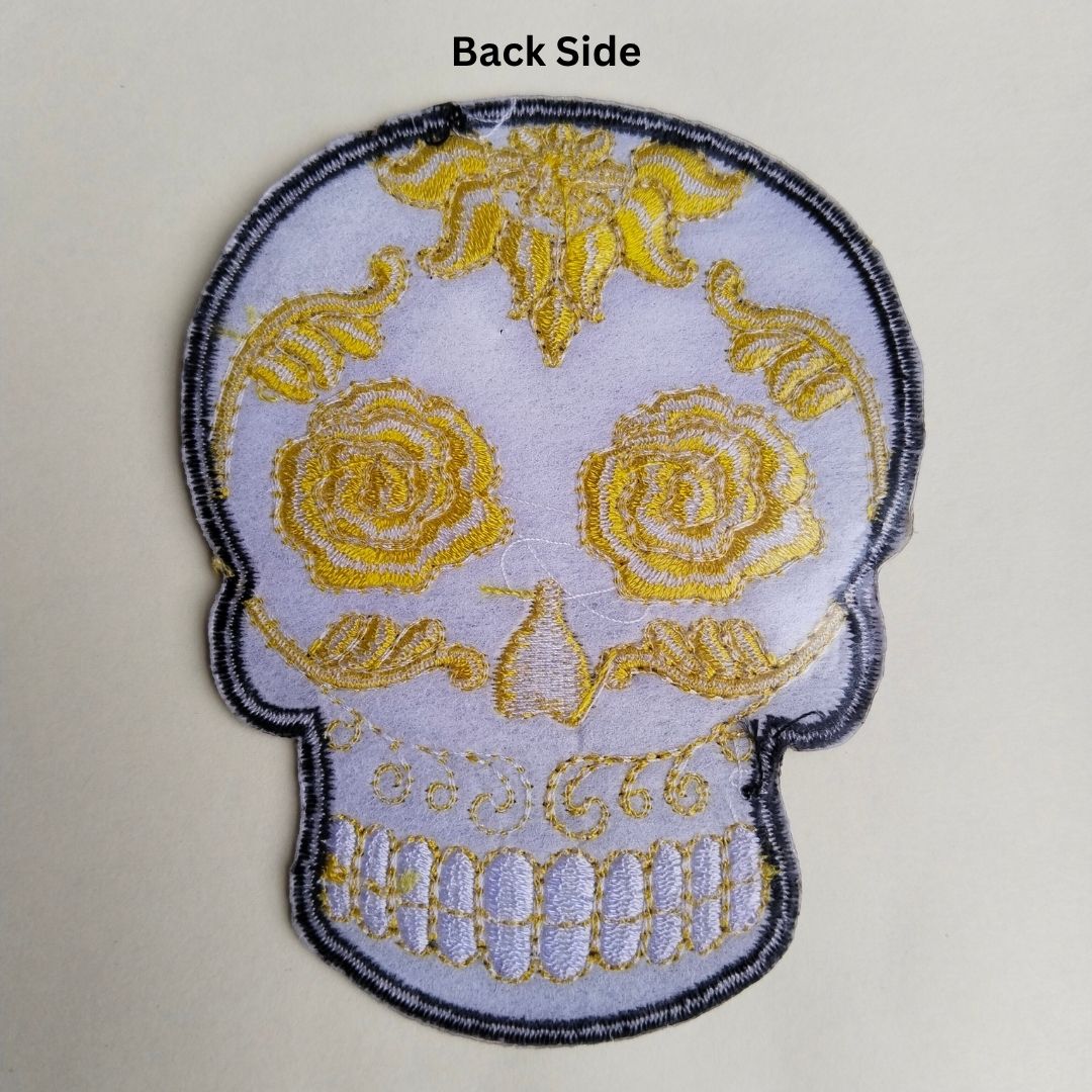 Sugar Skull Iron-On Patch