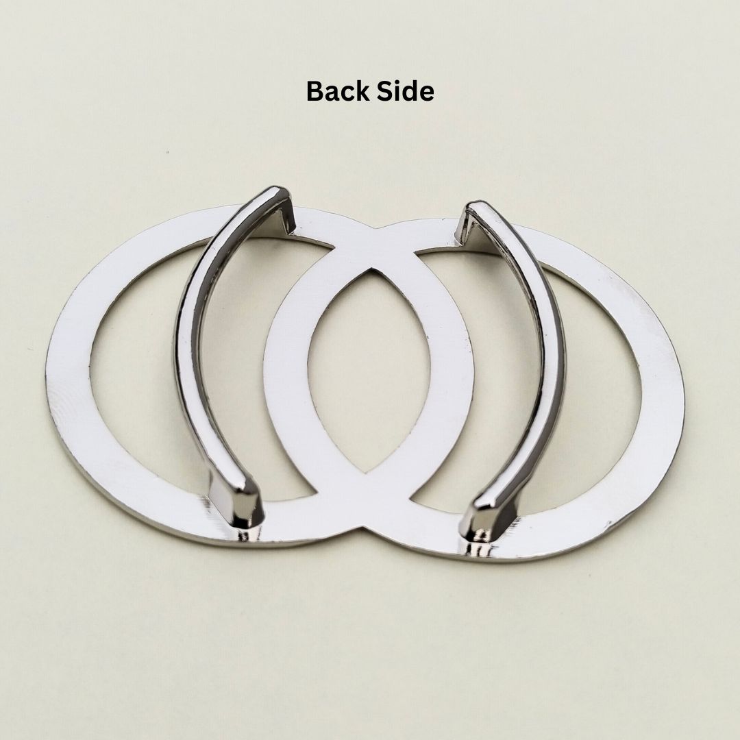 Silver Interlocking Ring Buckle for Dresses, Bodycon & Bikini Outfits