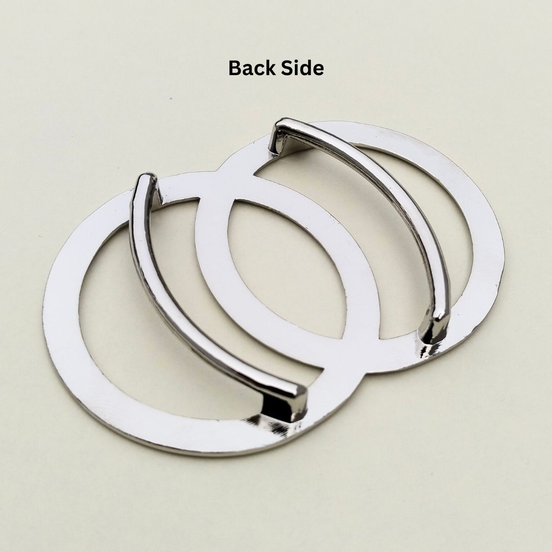 Silver Interlocking Ring Buckle for Dresses, Bodycon & Bikini Outfits
