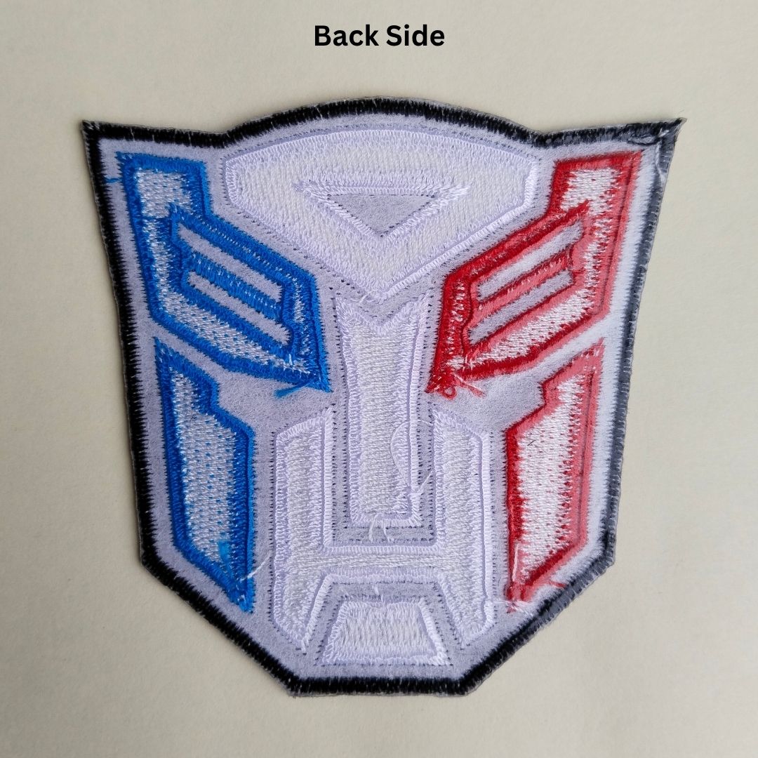 Transformers Embroidered Hotfix Applique