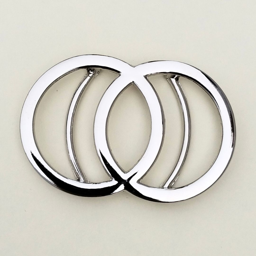Silver Interlocking Ring Buckle for Dresses, Bodycon & Bikini Outfits