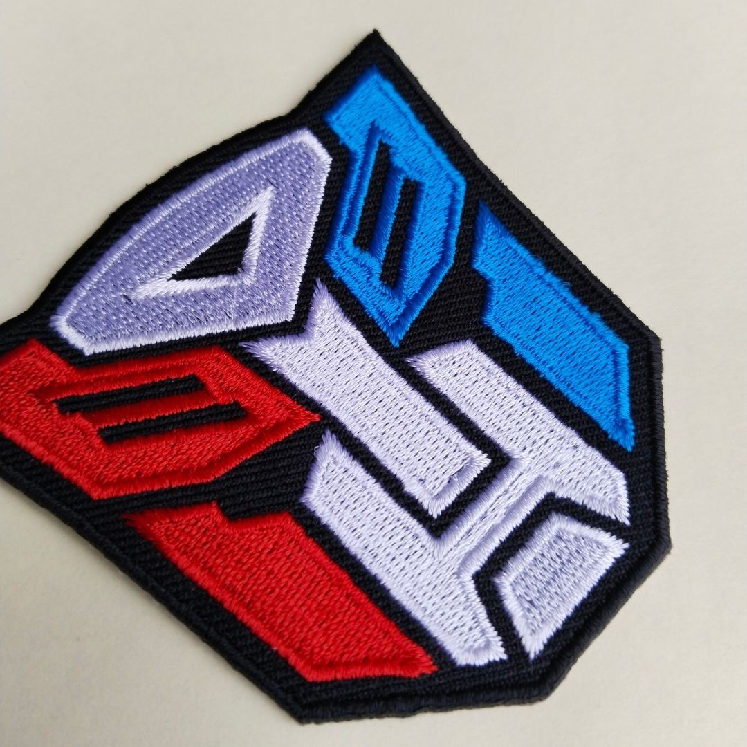 Transformers Embroidered Hotfix Applique