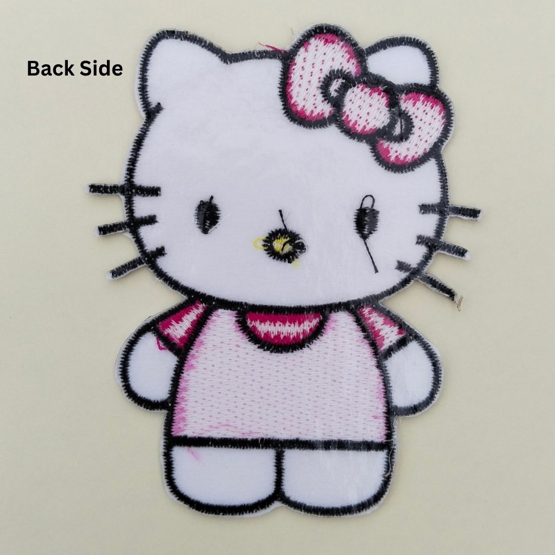 Hello Kitty Hotfix Embroidered Iron On Patch