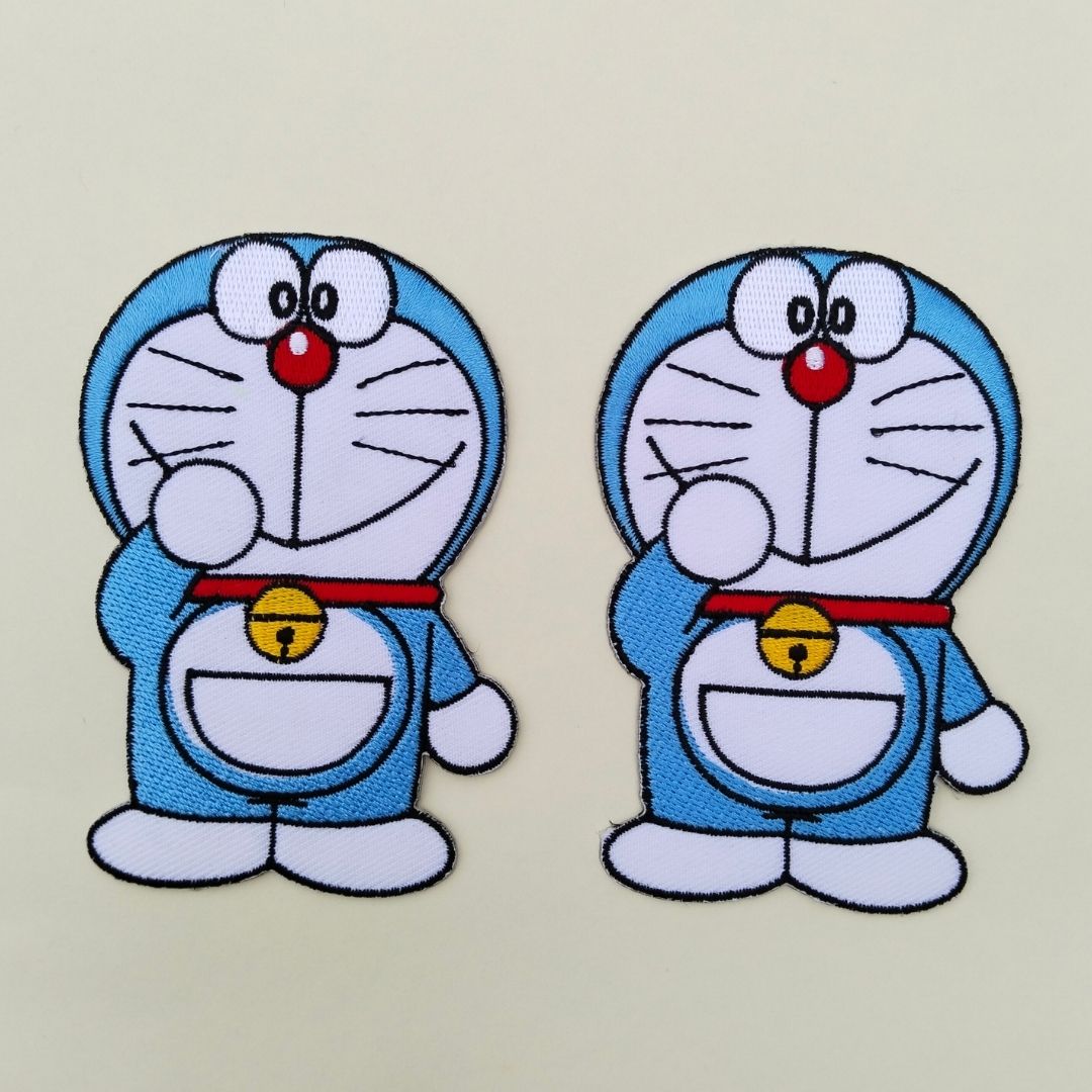 Doraemon Embroidered Iron-On / Hot-Fix Patch