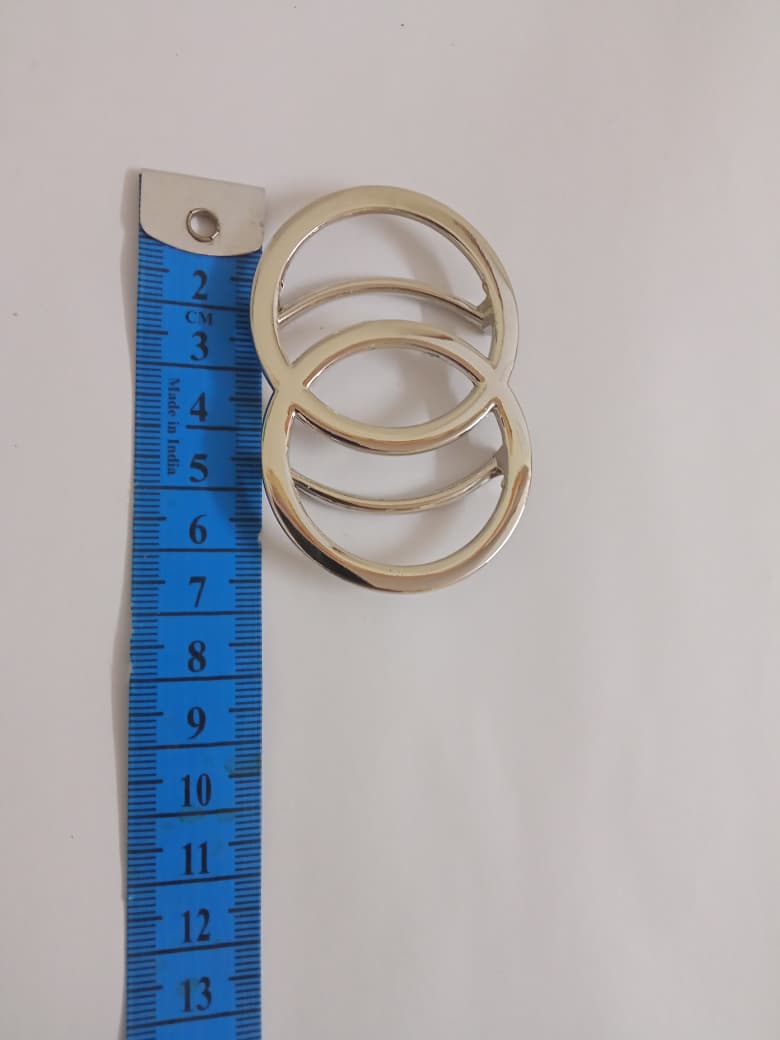 Silver Interlocking Ring Buckle for Dresses, Bodycon & Bikini Outfits
