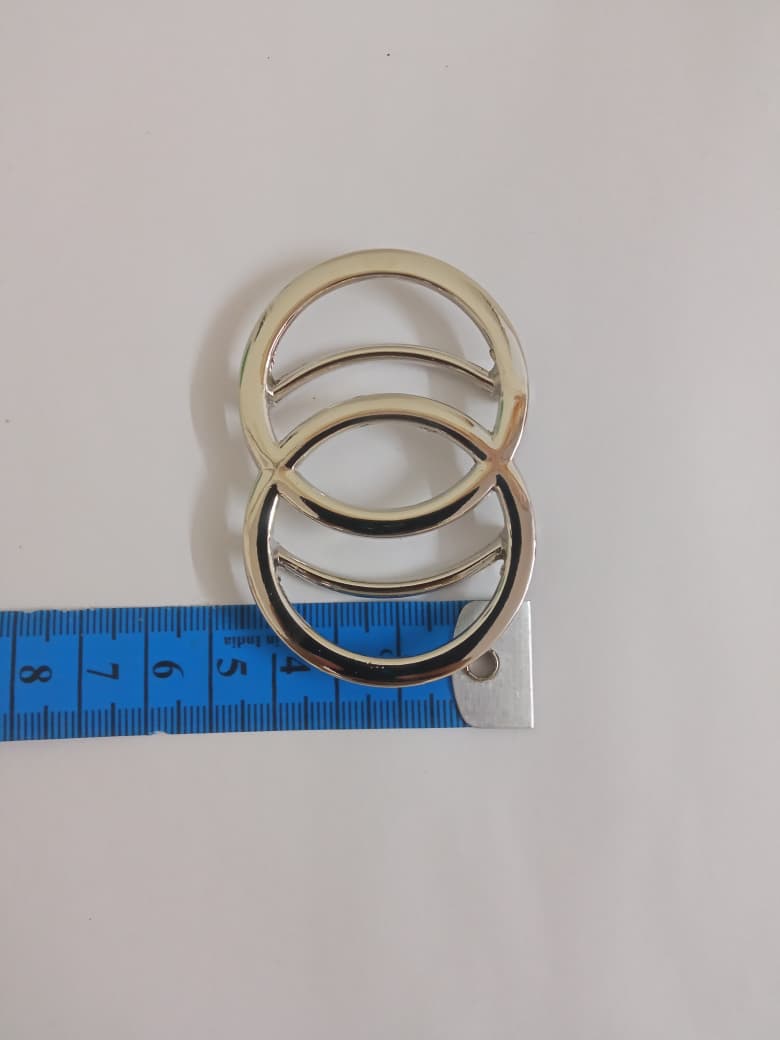 Silver Interlocking Ring Buckle for Dresses, Bodycon & Bikini Outfits