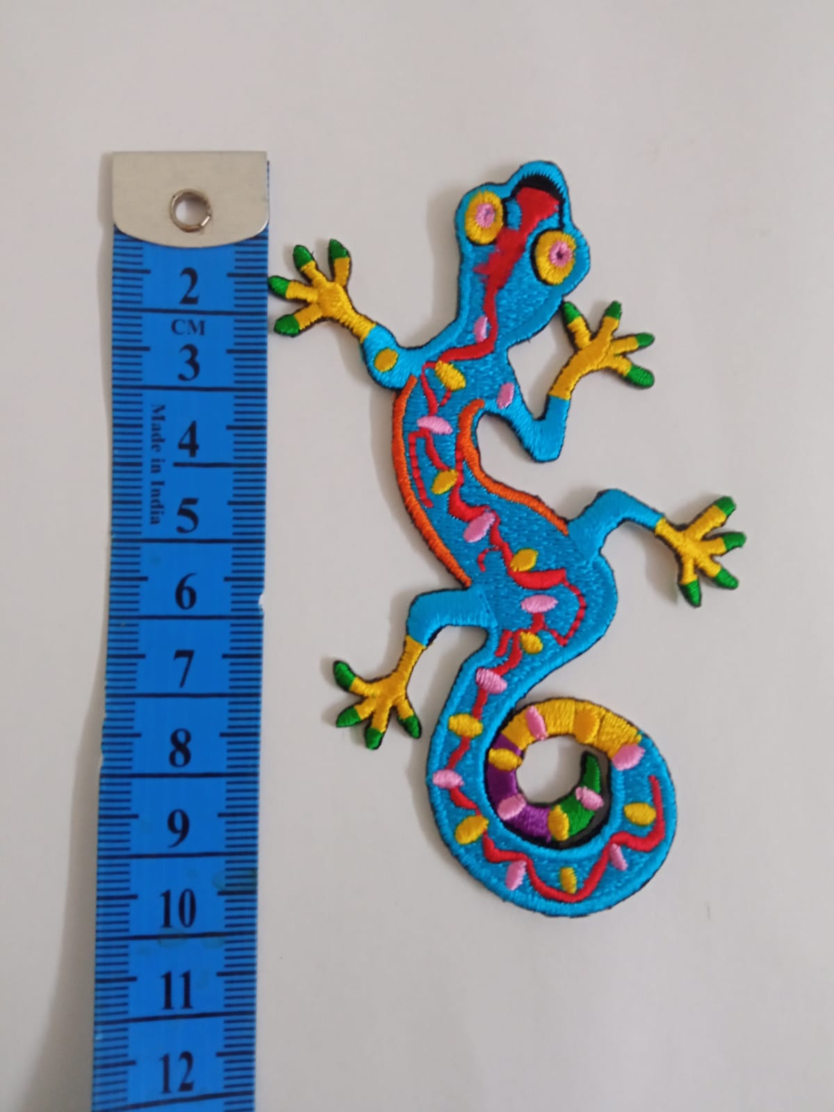 Colorful Lizard Iron-On Patch