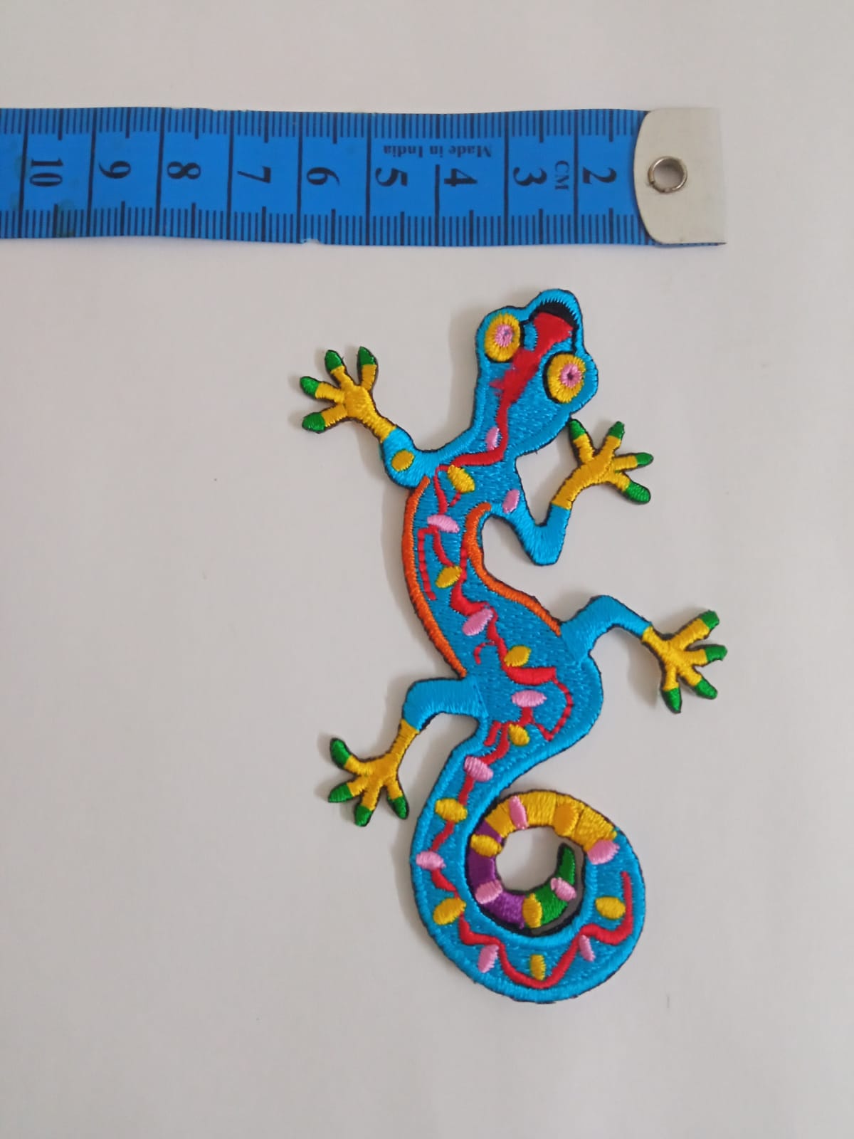 Colorful Lizard Iron-On Patch