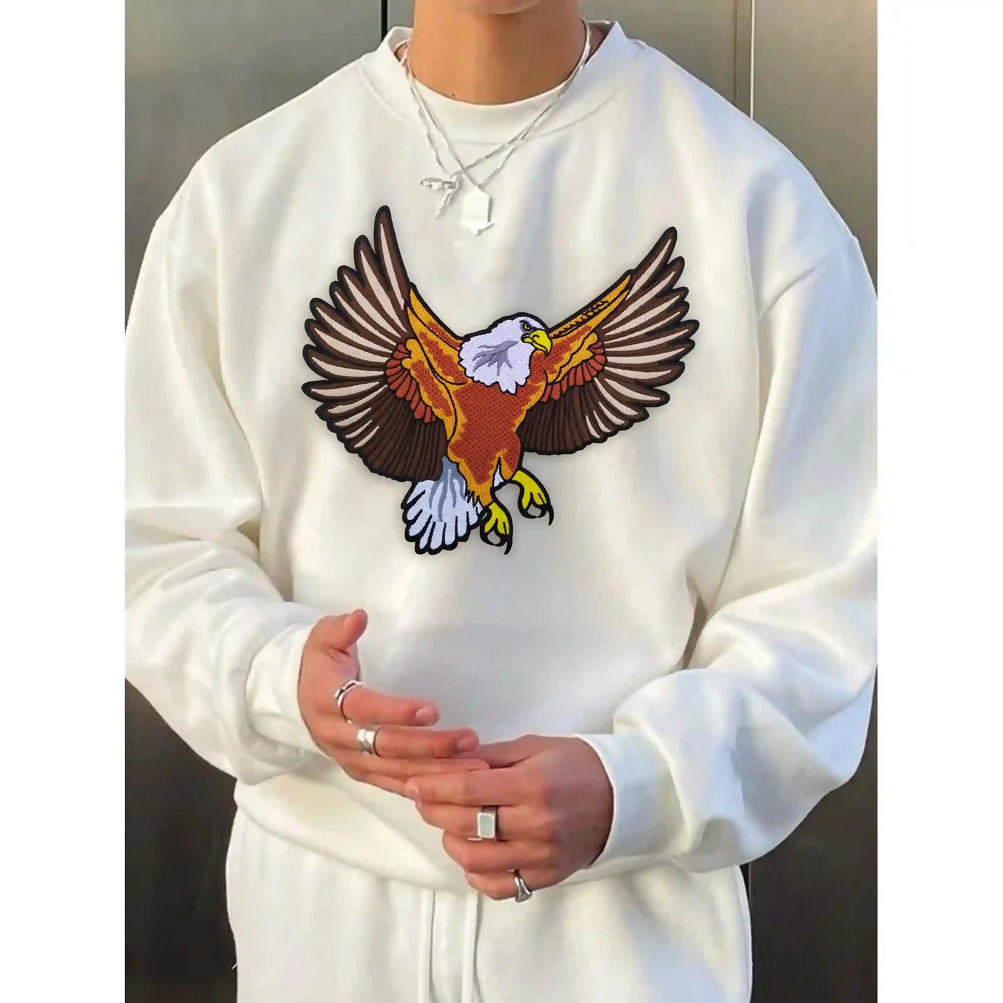 Big Size Flying Eagle Iron-On Patch
