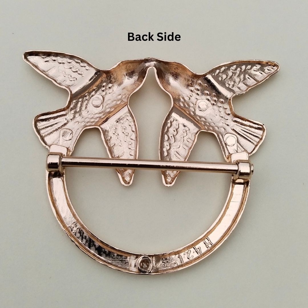 Love Birds Rose Gold Metal Buckle for Dresses, Bodycon & Bikini Outfits