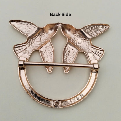 Love Birds Rose Gold Metal Buckle for Dresses, Bodycon & Bikini Outfits