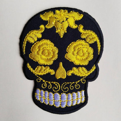 Sugar Skull Iron-On Patch