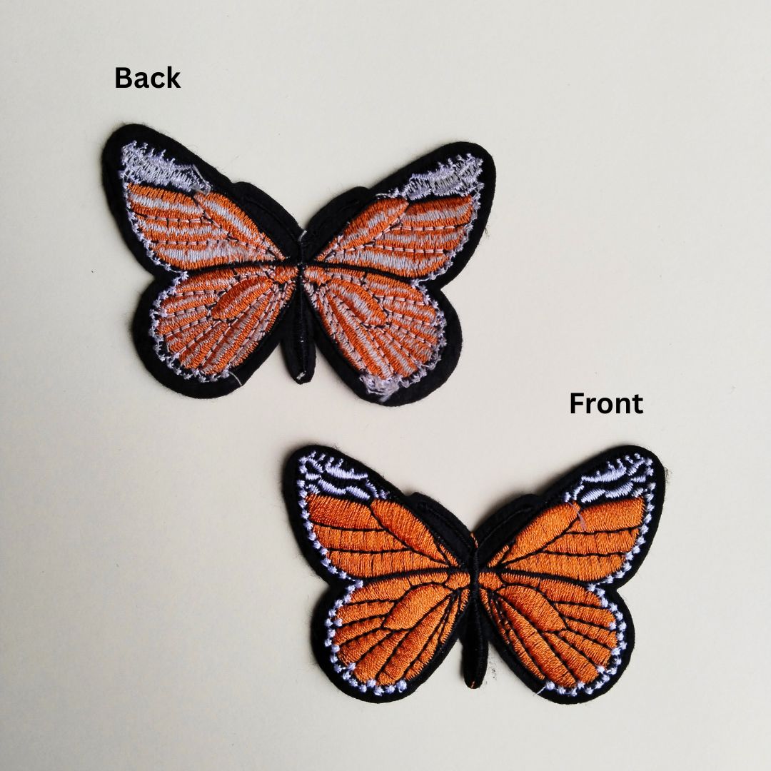 Orange Monarch Butterfly Patch | 1 Piece