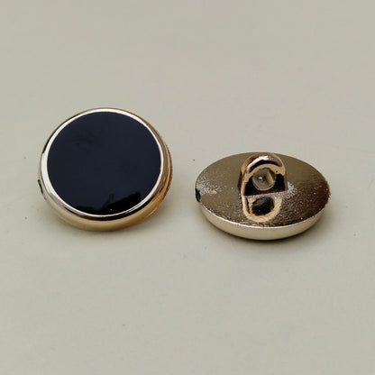 Classic Black & Gold Button | 12 Buttons