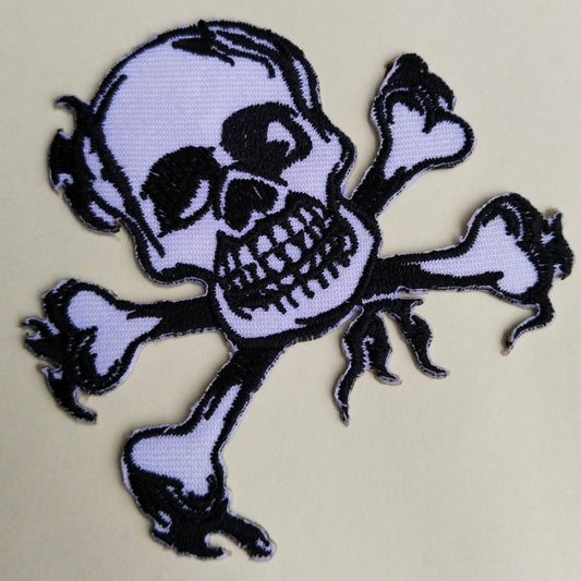 Gleemify skull crossbones hotfix patch close-up pirate design for jacket India