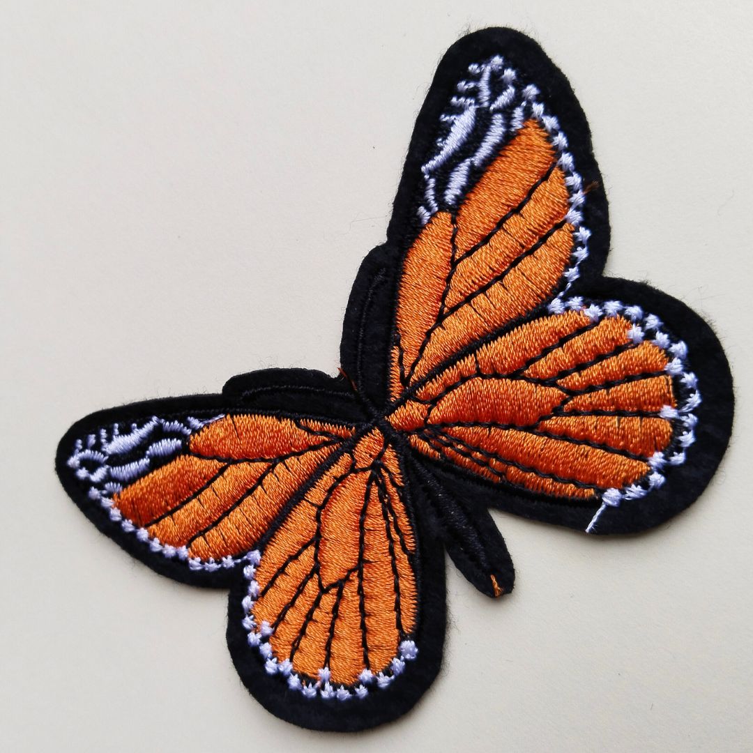 Orange Monarch Butterfly Patch | 1 Piece