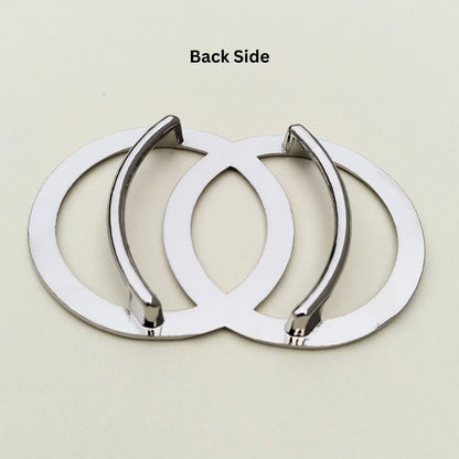 Silver Interlocking Ring Buckle for Dresses, Bodycon & Bikini Outfits