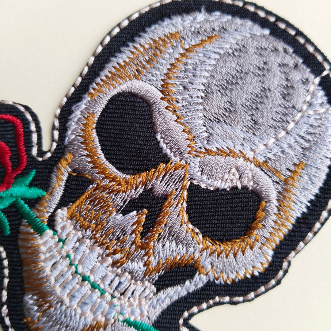 Love Never Dies Skull Patch | 2 Piece