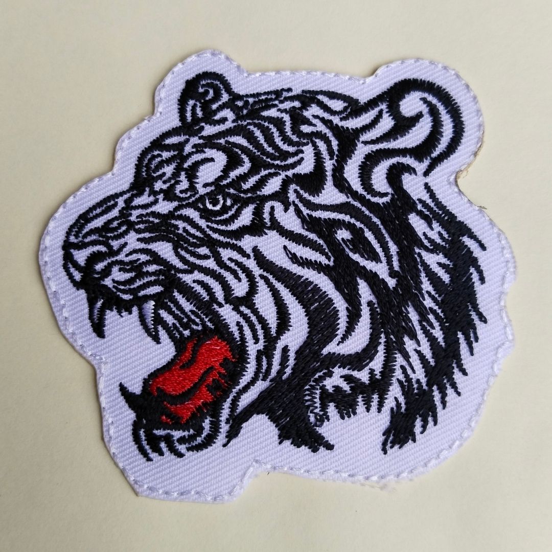 Tiger Head Iron-On Patch