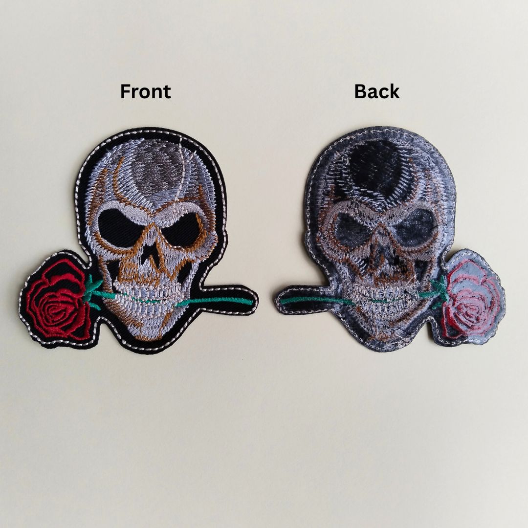 Love Never Dies Skull Patch | 2 Piece