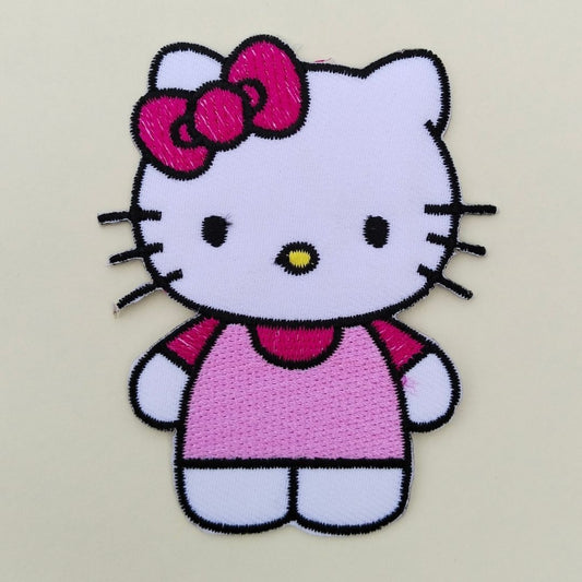 Hello Kitty Hotfix Embroidered Iron On Patch