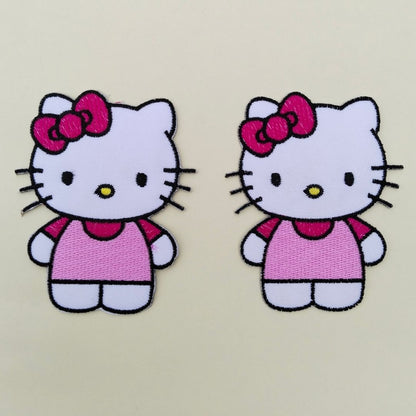 Hello Kitty Hotfix Embroidered Iron On Patch