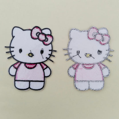Hello Kitty Hotfix Embroidered Iron On Patch