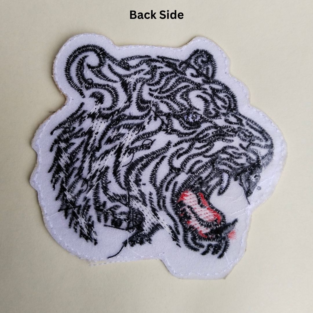 Tiger Head Iron-On Patch