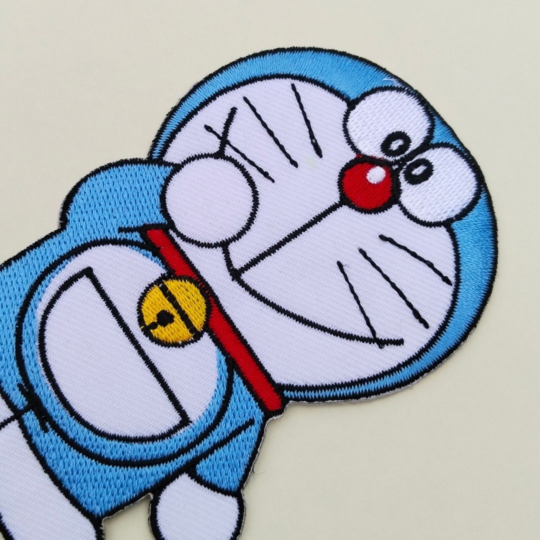 Doraemon Embroidered Iron-On / Hot-Fix Patch