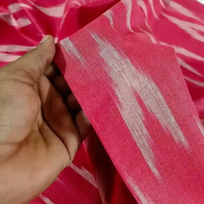 Handloom ikat cotton flat lay – pure cotton, 44 inch wide, for ethnic kurta shirt India – Gleemify