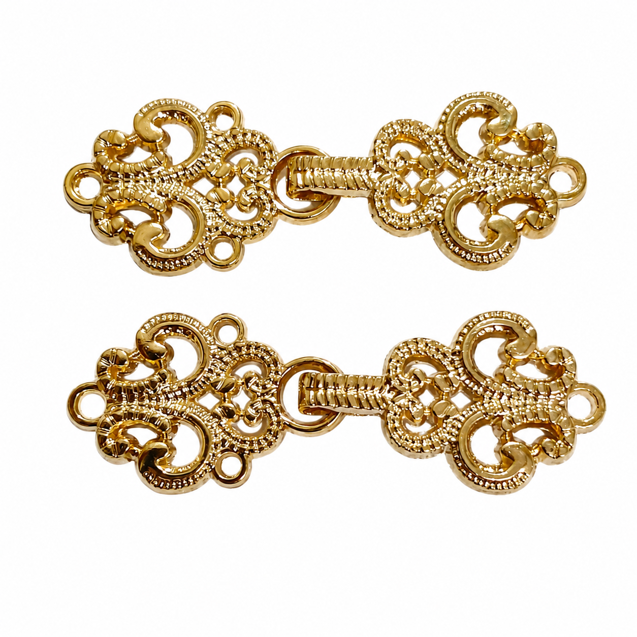Gold frog closure metal buttons set of 4, 4.2cm, for jodhpuri bandhgala sherwani ethnic wear – Gleemify