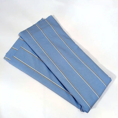 Blue striped cotton on garment – pure cotton, 58 inch wide, for casual ethnic shirt India – Gleemify