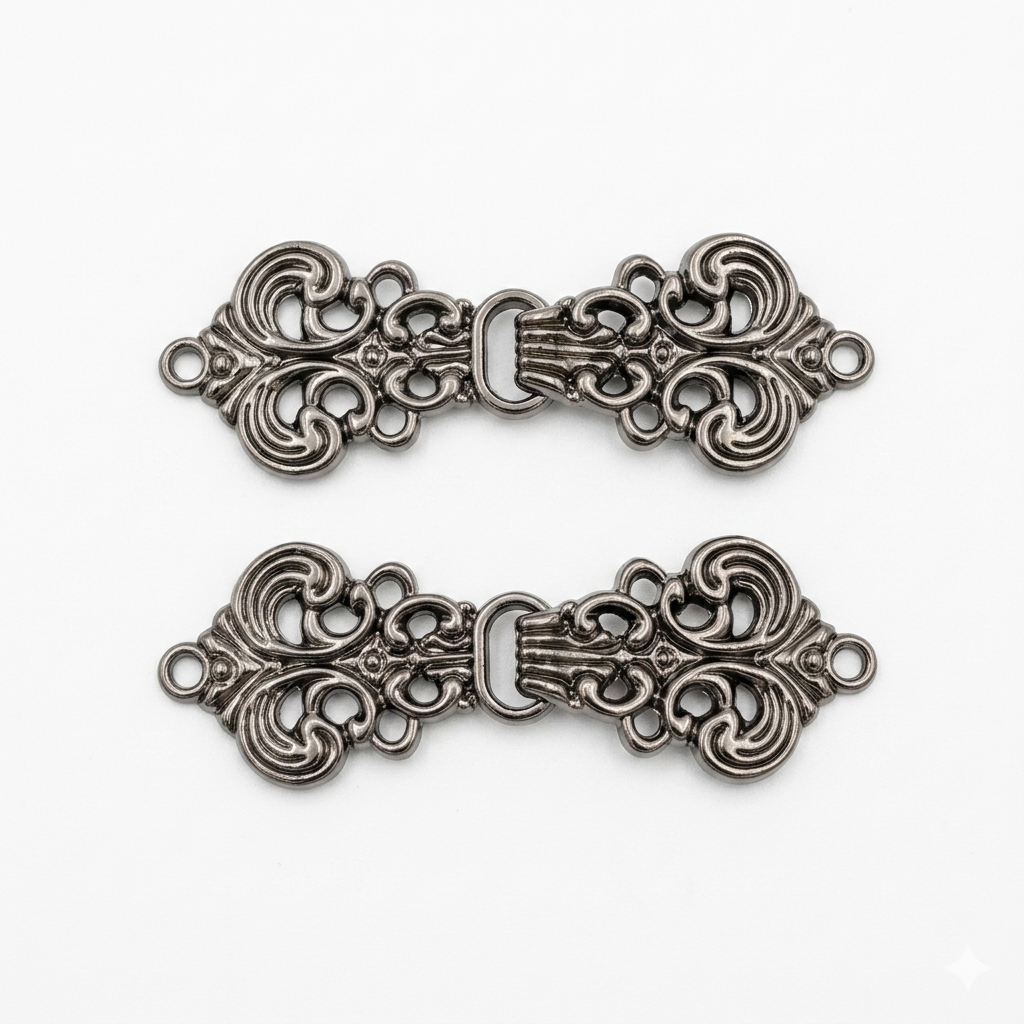 Gunmetal frog closure Chinese knot bandhgala buttons, set of 4, for sherwani, jodhpuri and wedding wear – Gleemify