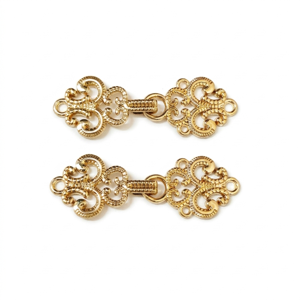 Gold frog closure Chinese knot bandhgala buttons, set of 4, for sherwani, jodhpuri and indo-western wedding wear – Gleemify