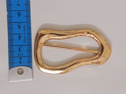 Gold Abstract Buckle for Dresses, Bodycon, Bikini & Party Wear