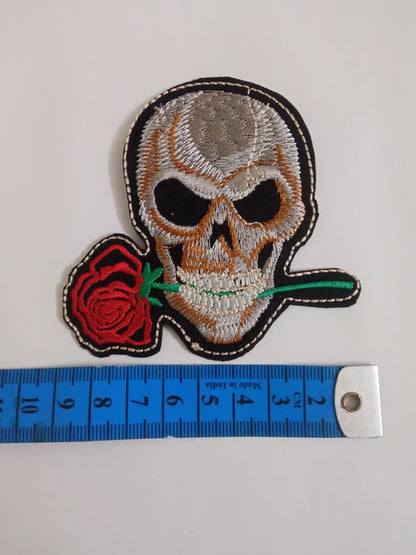 Love Never Dies Rose Skull Patch for T-shirt & DIY | 2 Piece