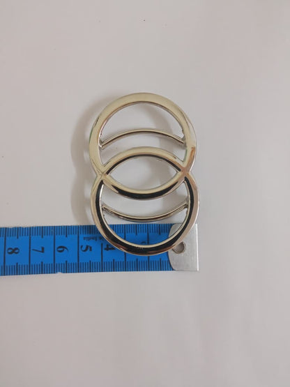 Silver Interlocking Ring Buckle for Dresses, Bodycon & Bikini Outfits