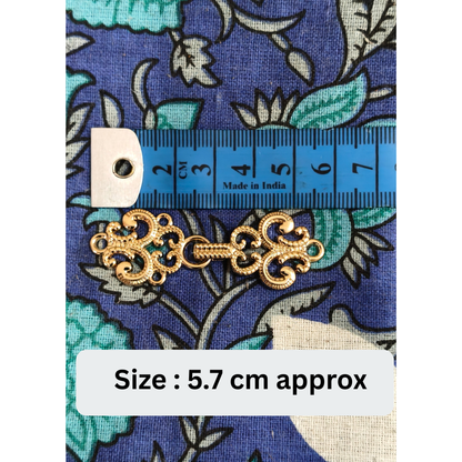 Gold Chinese knot bandhgala button flat lay – metal, set of 4, for indo-western wedding wear – Gleemify