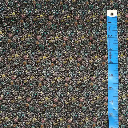 Midnight floral cotton fabric detail – pure cotton, 44 inch wide, for dress kurti sewing – Gleemify