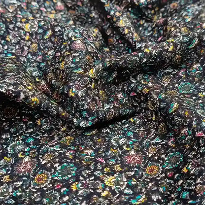 Dark midnight cotton fabric texture – pure cotton, 44 inch wide, for kurti dress India – Gleemify
