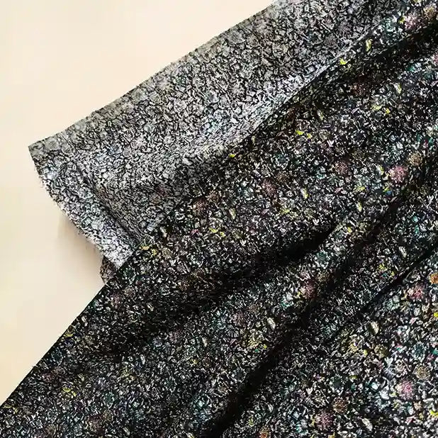 Midnight floral cotton drape – pure cotton, 44 inch wide, dark base for kurti India – Gleemify